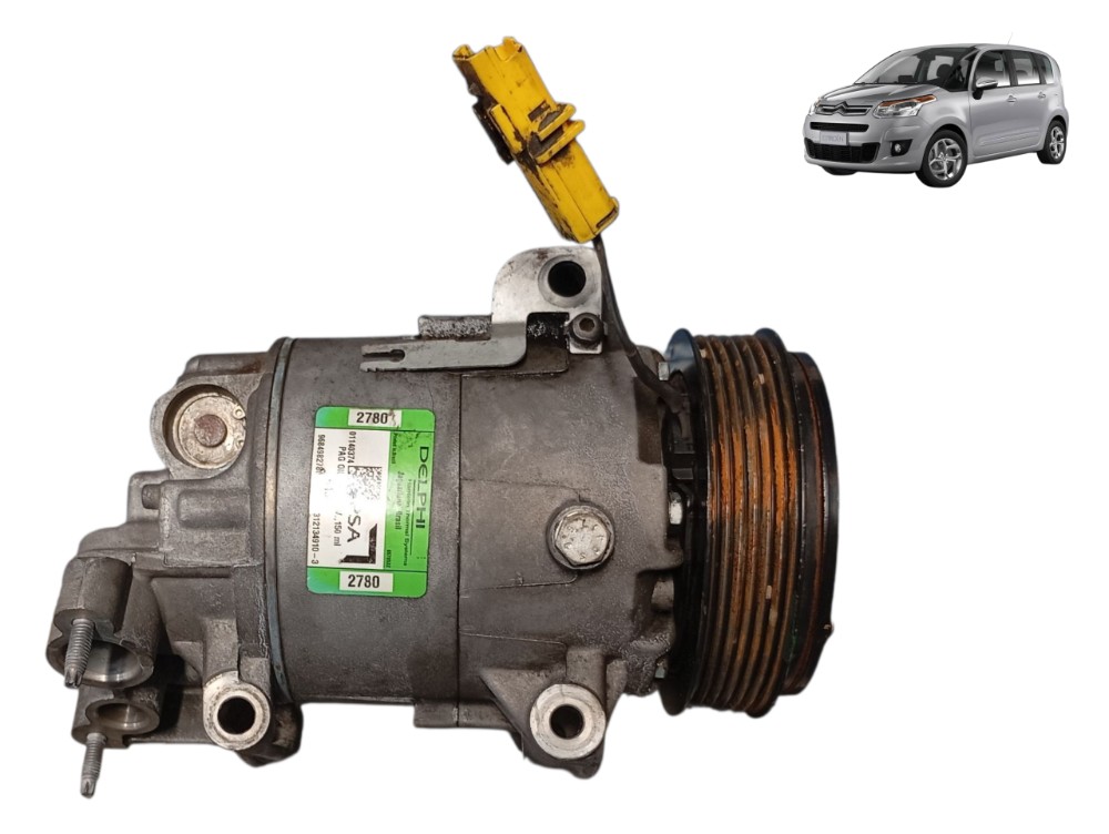 Compressor Ar Condicionado Citroen C3 Picasso 1.6 2012 2013