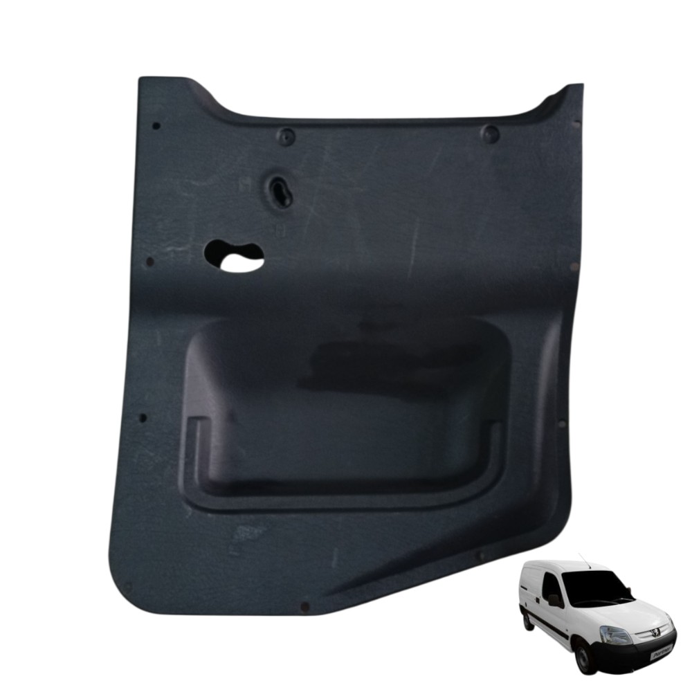 Forro Da Porta Lateral Peugeot Partner Furgão 2021 2022 1.6 Preto Porta Lateral