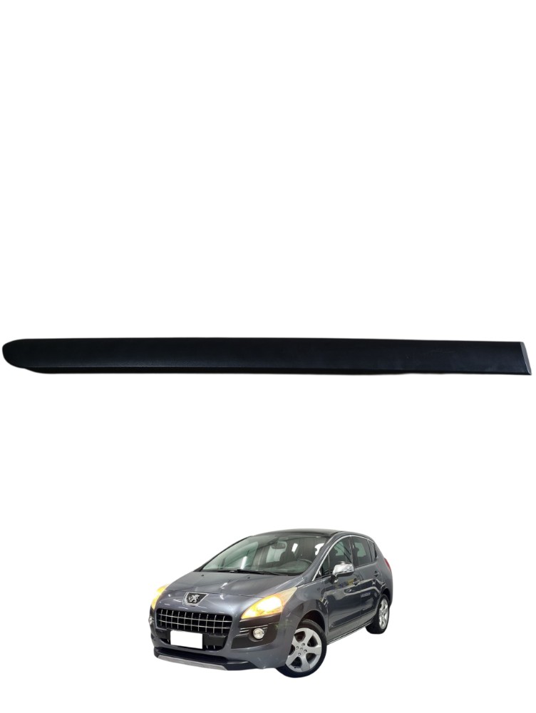 Friso Porta Traseira Direita Peugeot 3008 Griffe Thp 2012 Preto Porta Traseira Direita