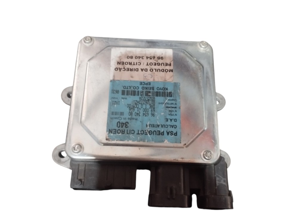 Módulo Direção Citroen C3 1.4 2004 1012 9665434080 Cinza