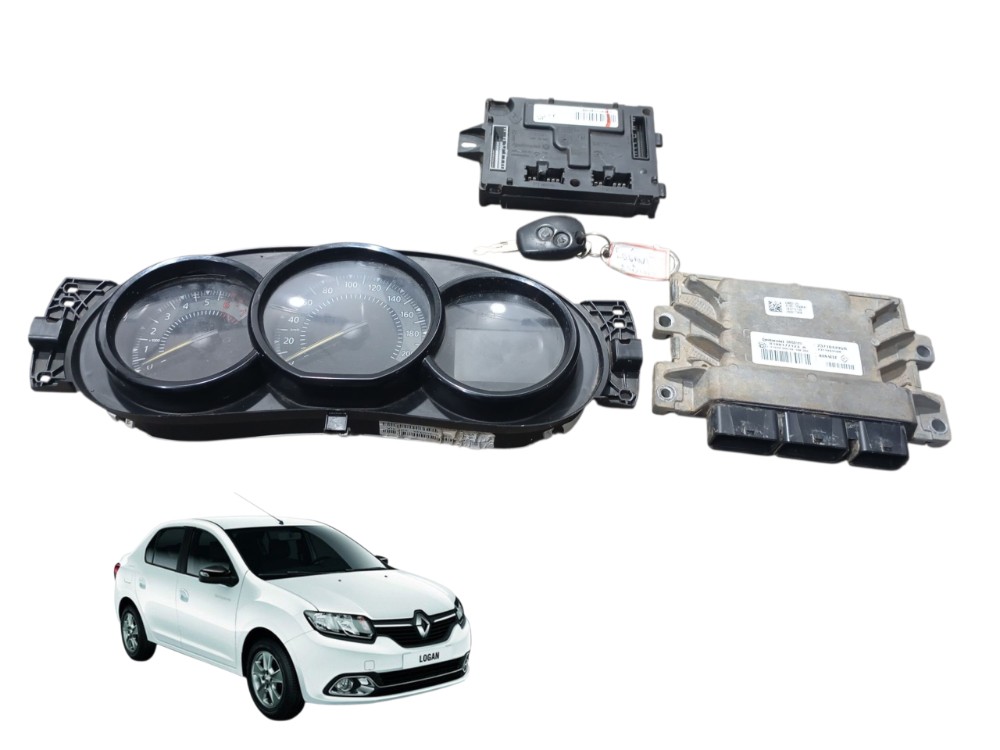 Kit code central injeção Renault Logan 1.6 2014 2015
