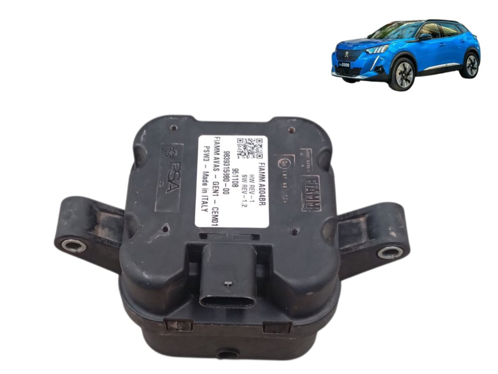 Buzina Sirene Alarme Peugeot 2008 Elétrico 2023 2024 2025