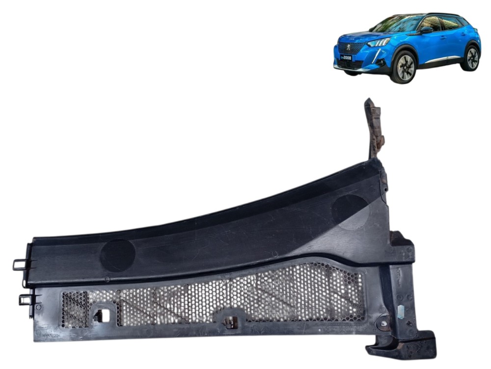 Grade Churrasqueira Direita Peugeot 2008 Elétrico 2023 2025 Preto