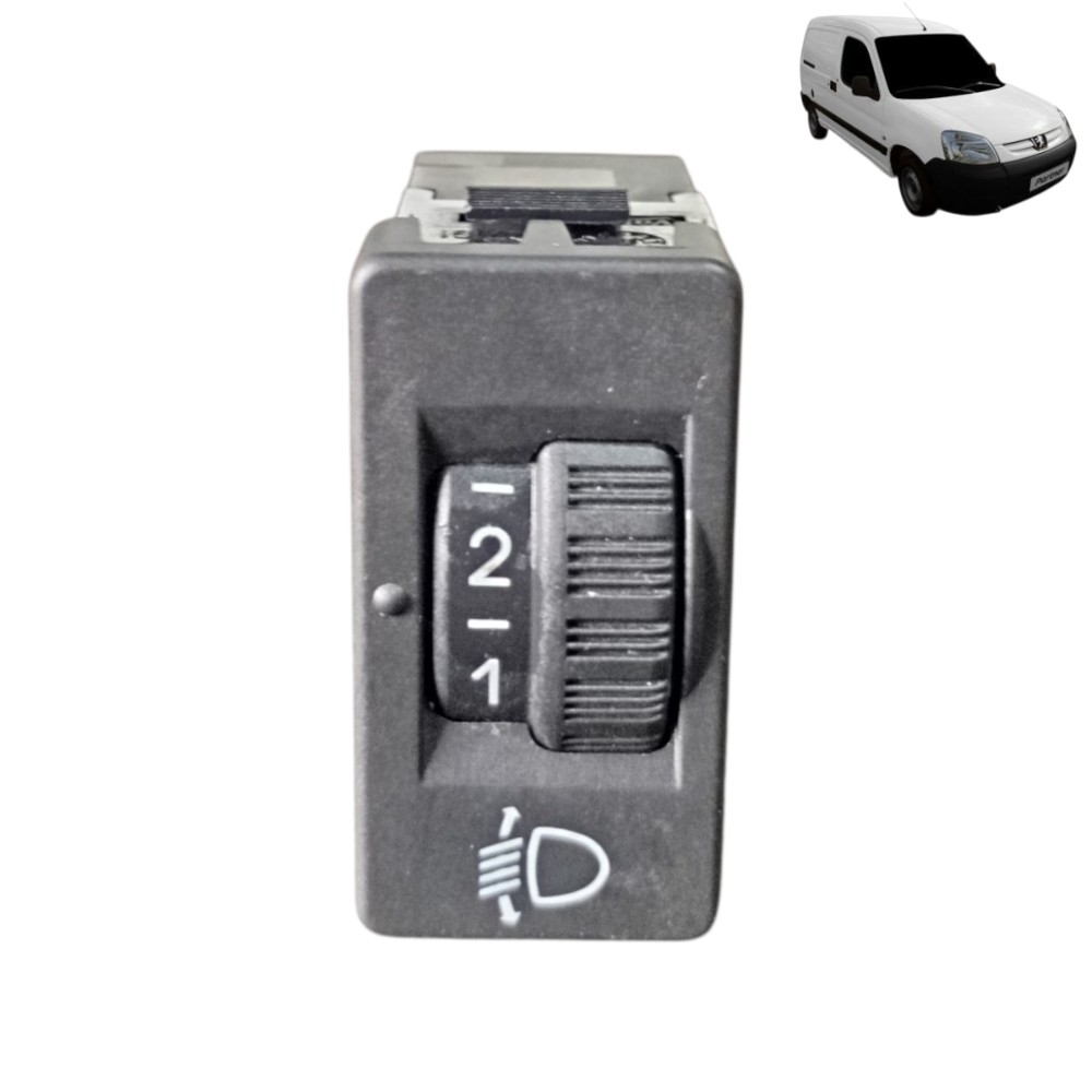 Botão Regulagem Luz Farol Peugeot Partner Furgão 2021 2022 Luz Farol