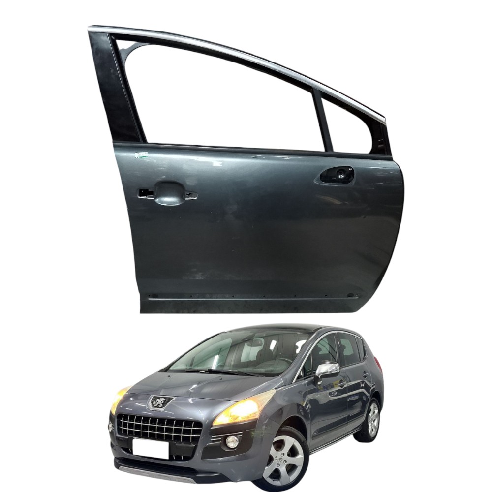 Porta Dianteira Direita Peugeot 3008 Griffe Thp 2011 2012 Dianteira Direito Cinza-escuro