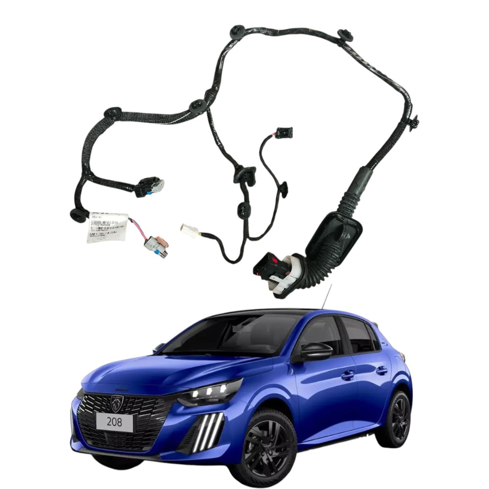 Chicote Porta Traseira Esquerda Peugeot 208 Style 2023 2024