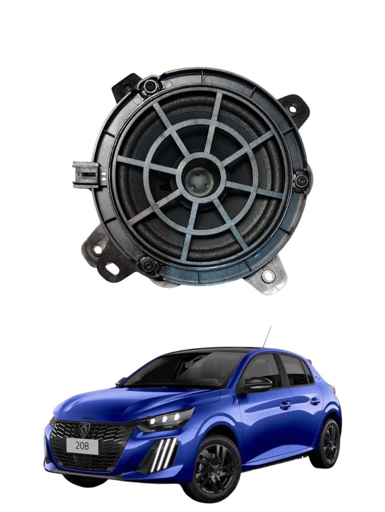 Alto Falante Porta Traseira Direita Peugeot 208 Style 2023 Preto