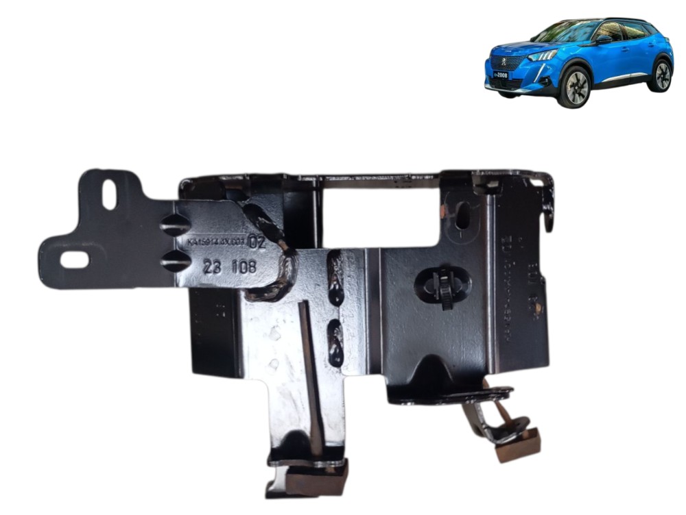 Suporte Fixação Buzina Peugeot 2008 Elétrico 2023 2024 2025 Preto