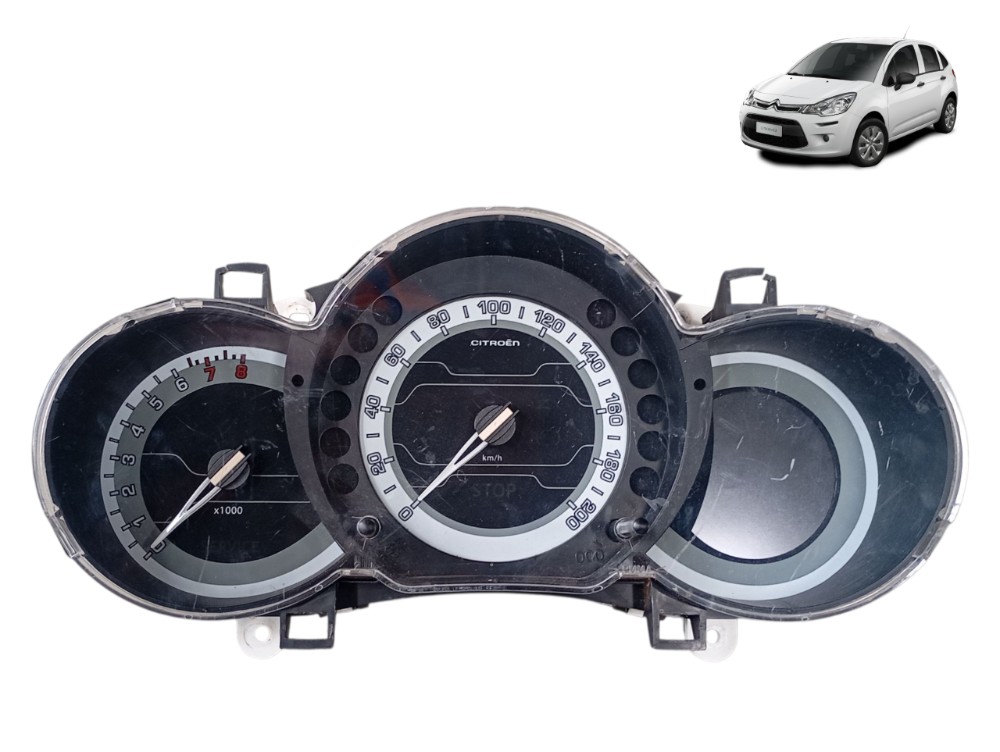 Painel Instrumentos Citroën C3 1.6 16v 2016 2017 Preto