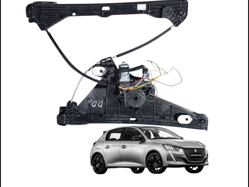 Maquina Vidro Dianteiro Direita Peugeot 208 1.0 Style 2023