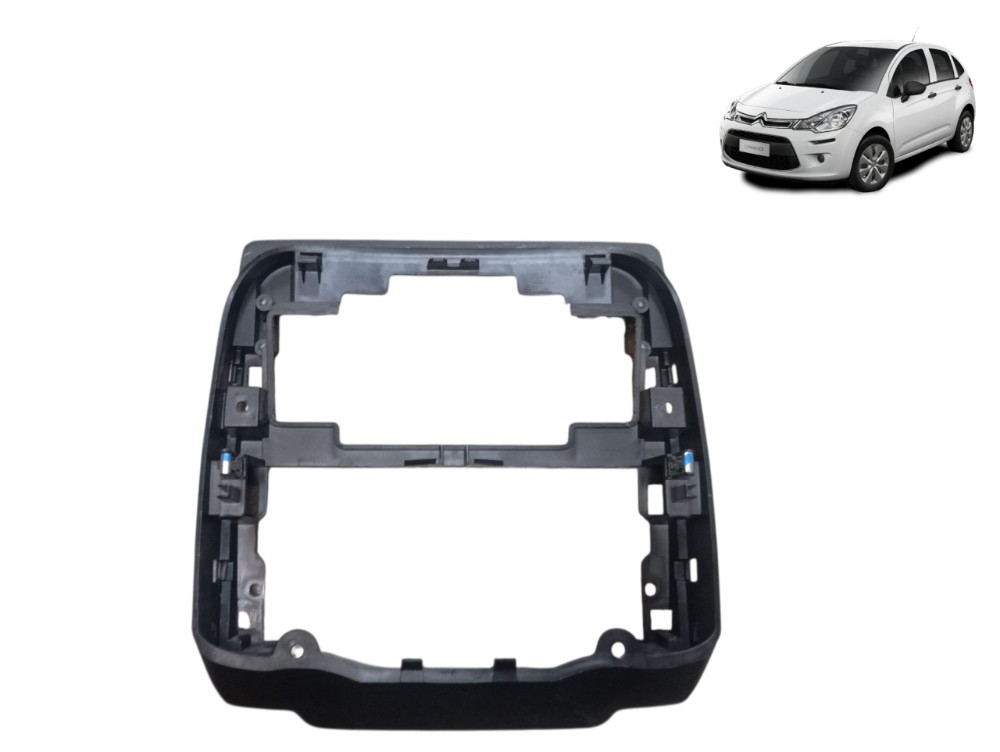Moldura Painel Central Citroën C3 1.6 16v 2016 2017 Preto