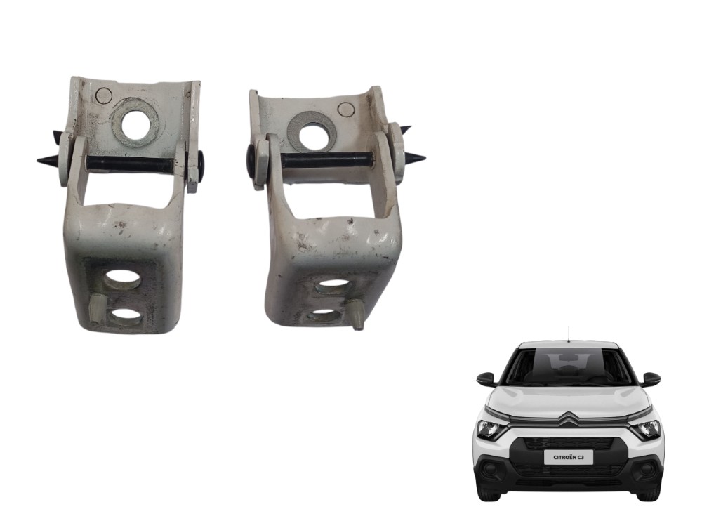 Par Dobradiças Porta Dianteira Citroen C3 live 1.0 2023 2023