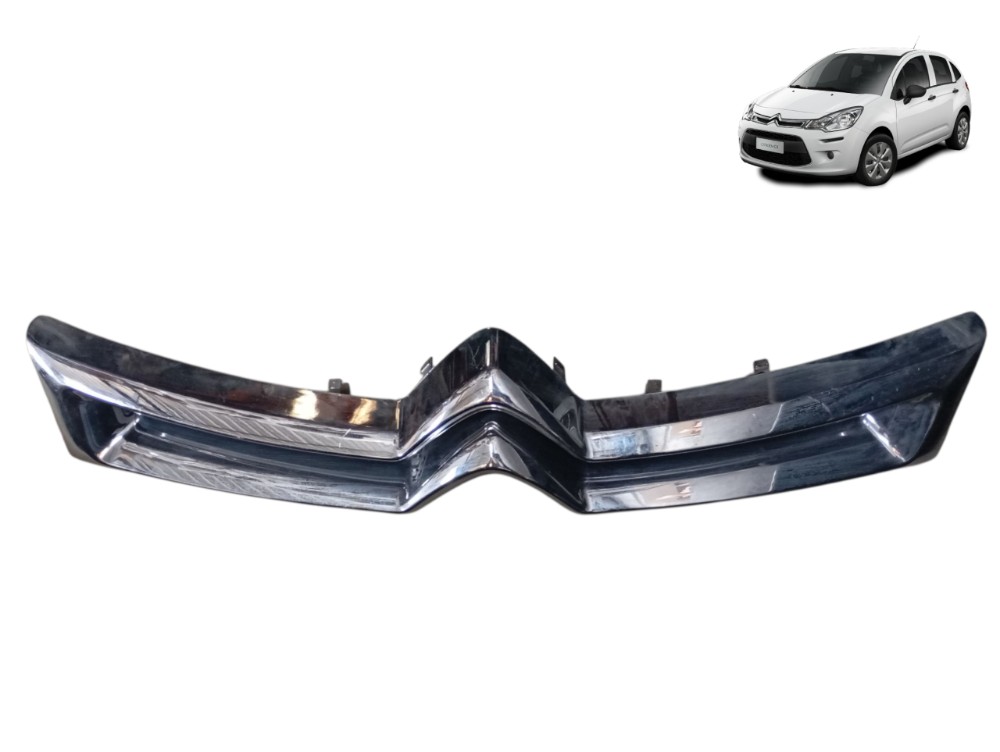 Grade Dianteira Citroën C3 1.6 16v 2016 2017 Cromado