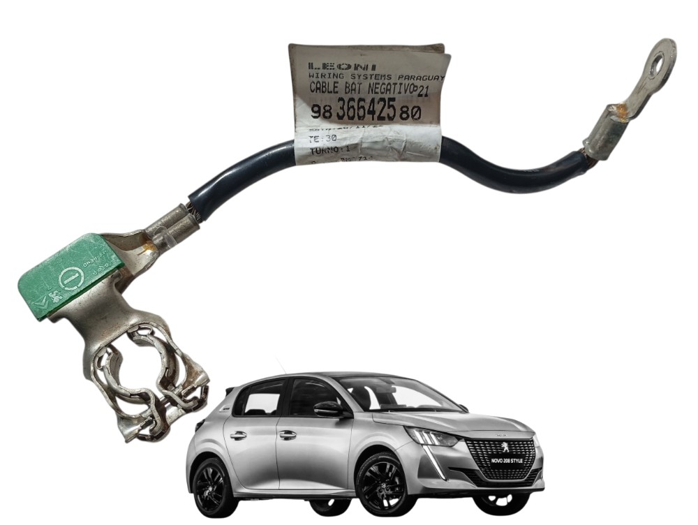 Cabo Polo Negativo Bateria Peugeot 208 1.0 Style 2023