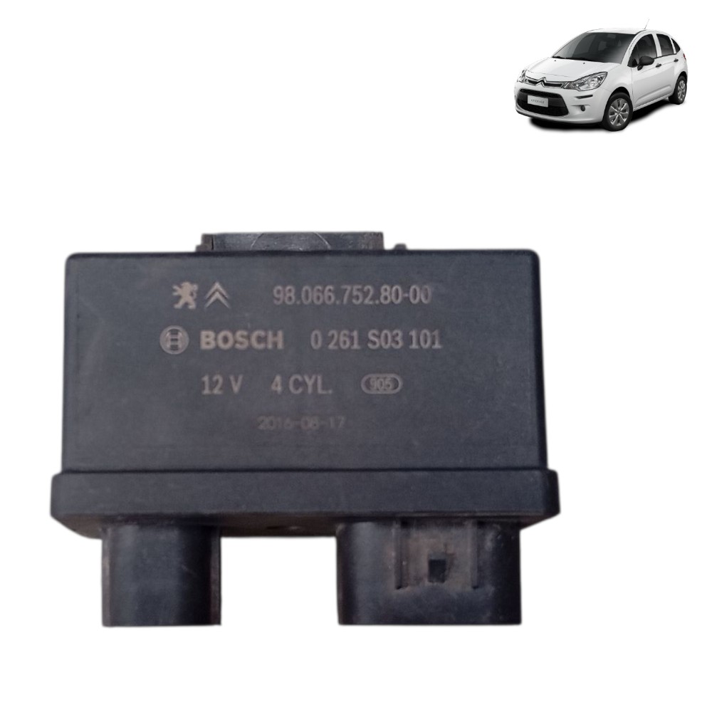 Modulo Rele Ventoinha Citroen C3 1.6 16v 2016 2017 Preto