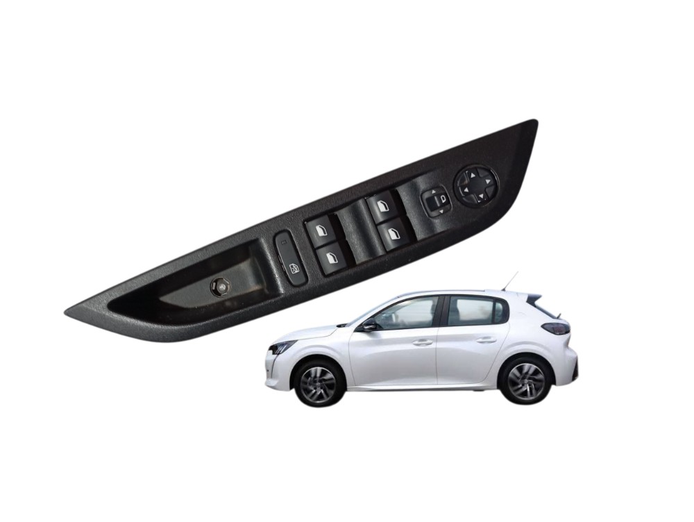 Comando Botão Vidro Diant Esq Peugeot 208 Griffe 1.6 2021