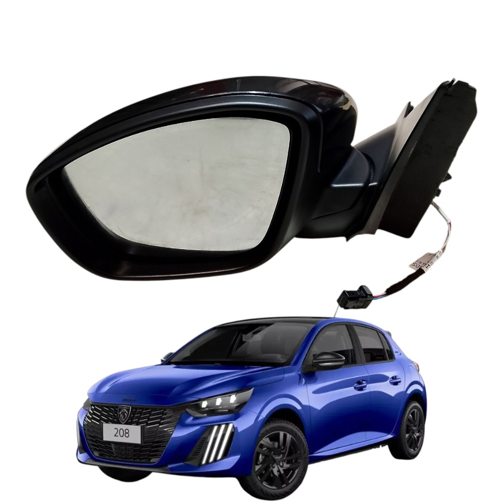 Retrovisor Eletrico Esquerdo Peugeot 208 Style 2023 2024 1.0