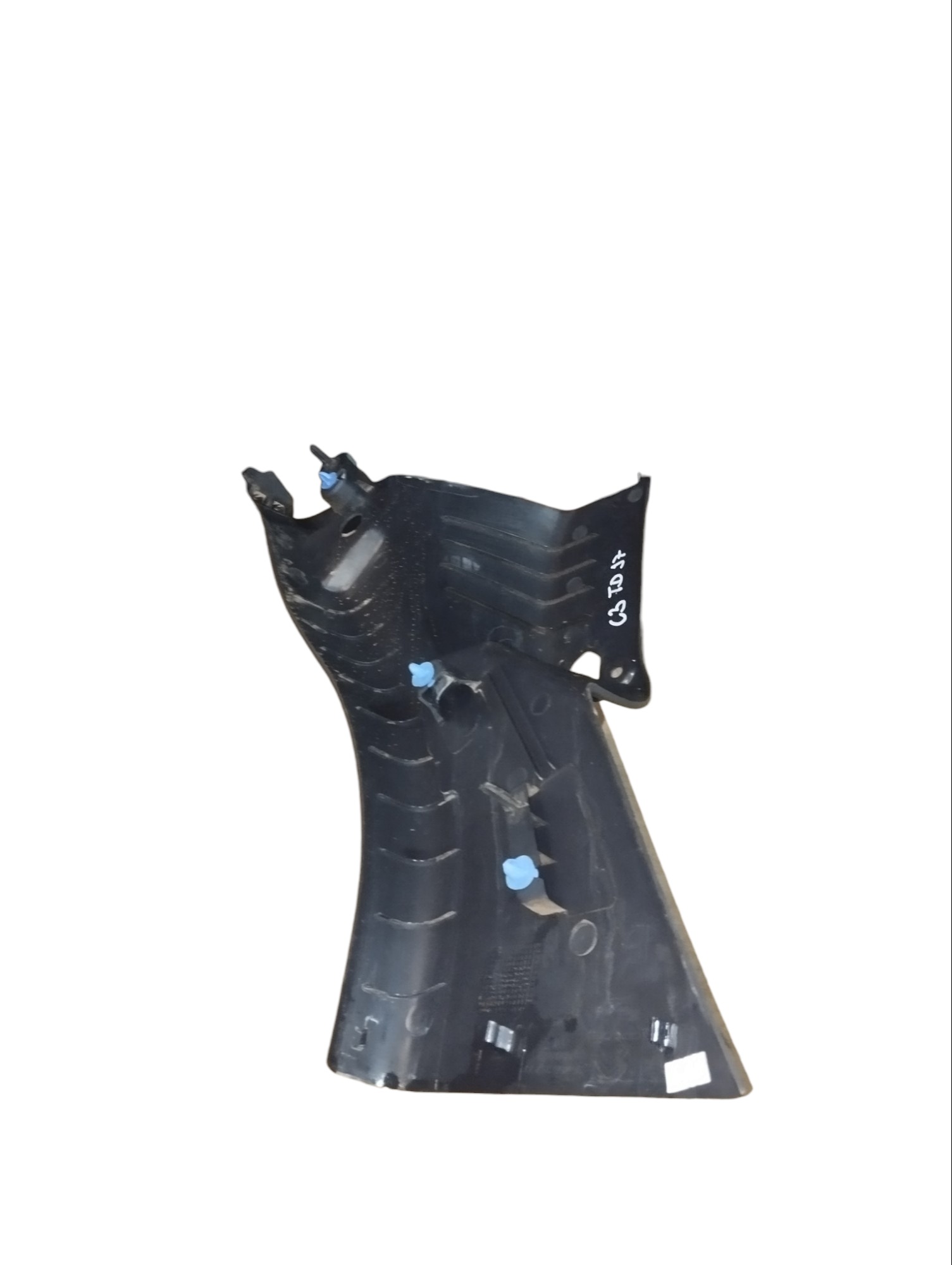 Acabamento Banco Traseiro Direito Citroen C3 2017 Preto 3