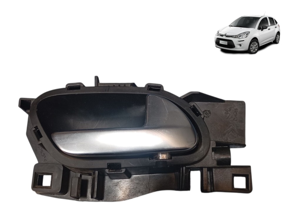 Macaneta Interna Direito Citroen C3 1.6 16v 2016 2017 Preto Dianteira/traseira