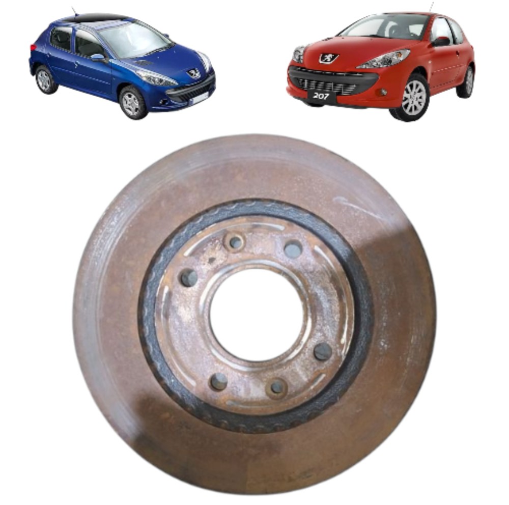 Disco Freio Dianteiro Peugeot 206 207 1.4 1.6 2009 2010