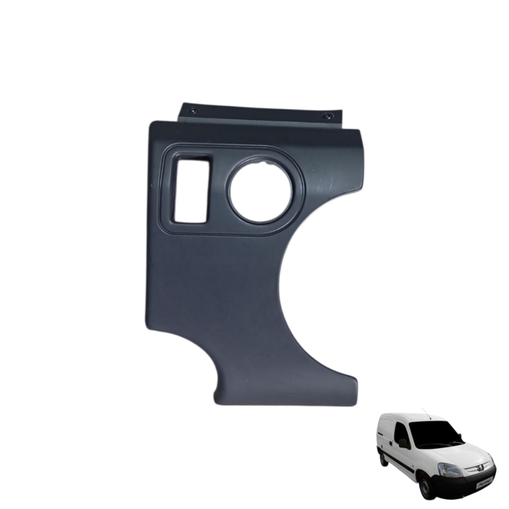 Acabamento Comando Botão Farol Peugeot Partner Furgão 2022 Preto Botão Farol