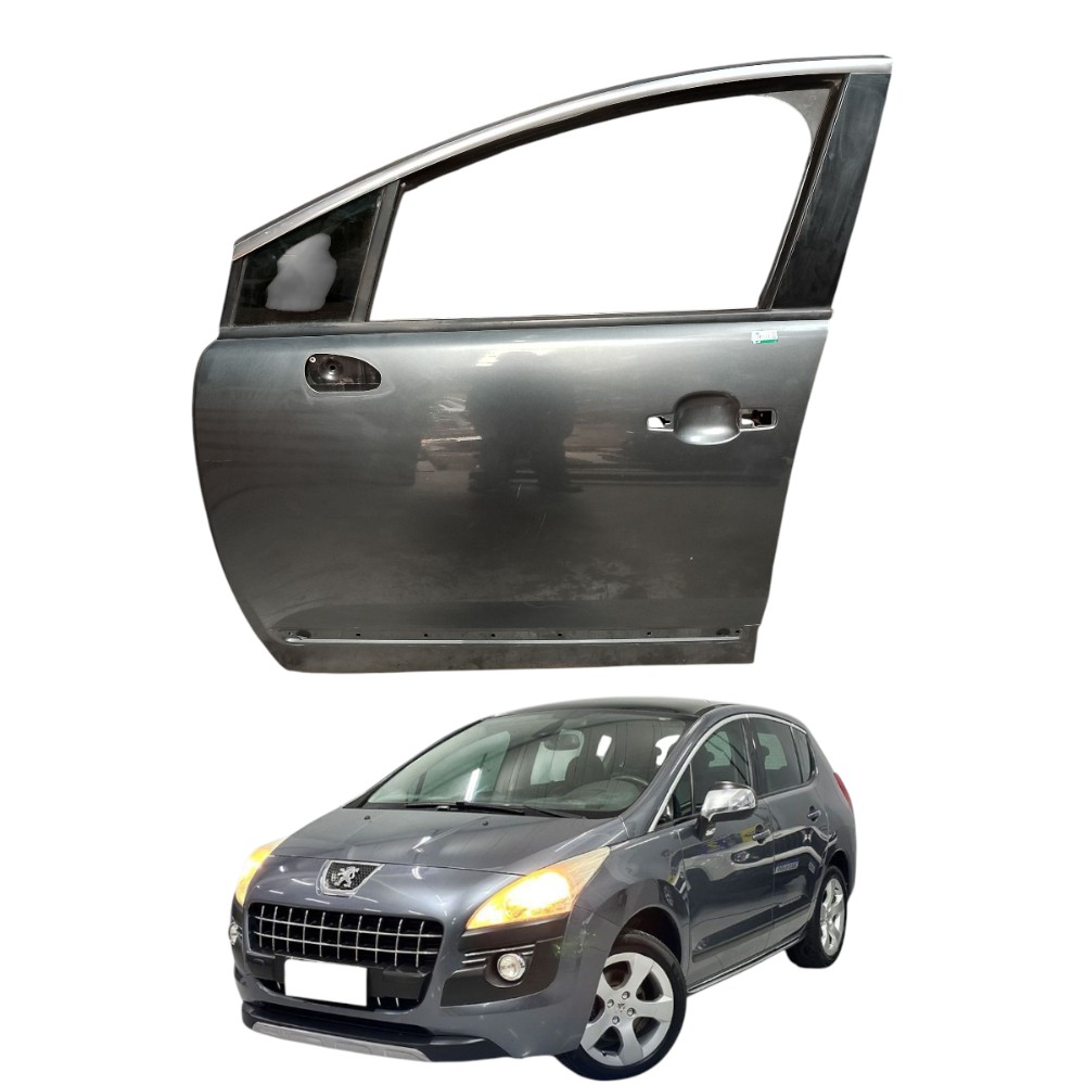 Porta Dianteira Esquerda Peugeot 3008 Griffe Thp 2011 2012 Dianteira Esquerdo Cinza-escuro
