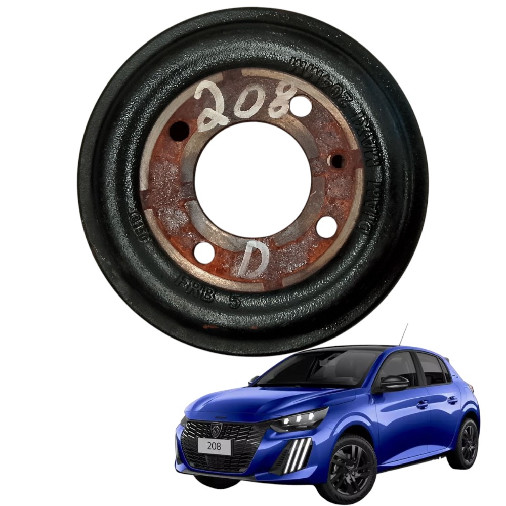 Panela freio direito peugeot 208 style 2023 2024 1.0