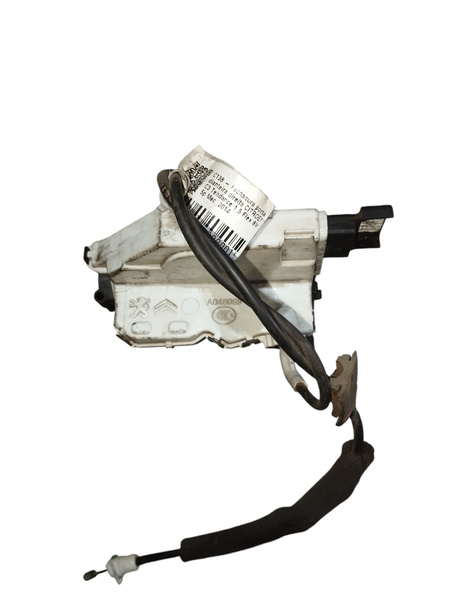 Fechadura Porta Dianteira Direita Citroen C3 1.5 2014