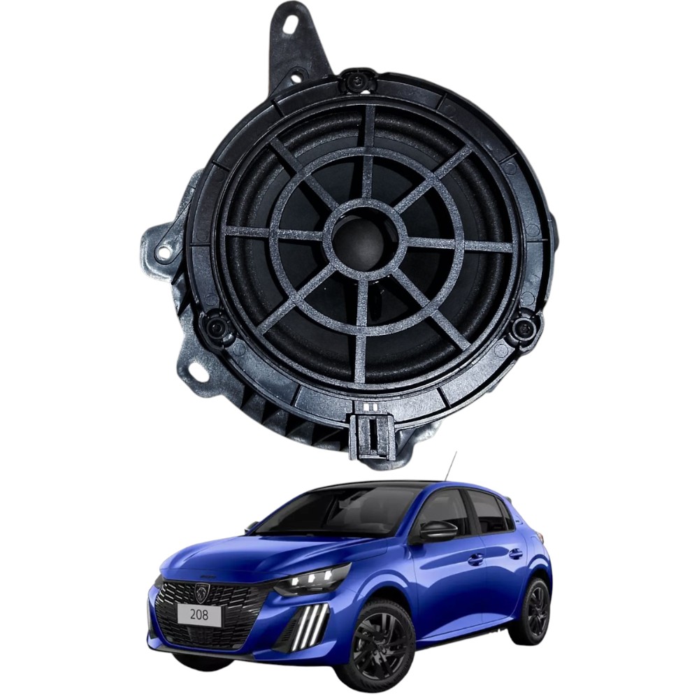 Alto Falante Dianteiro Esquerdo Peugeot 208 Style 2023 2024 Preto