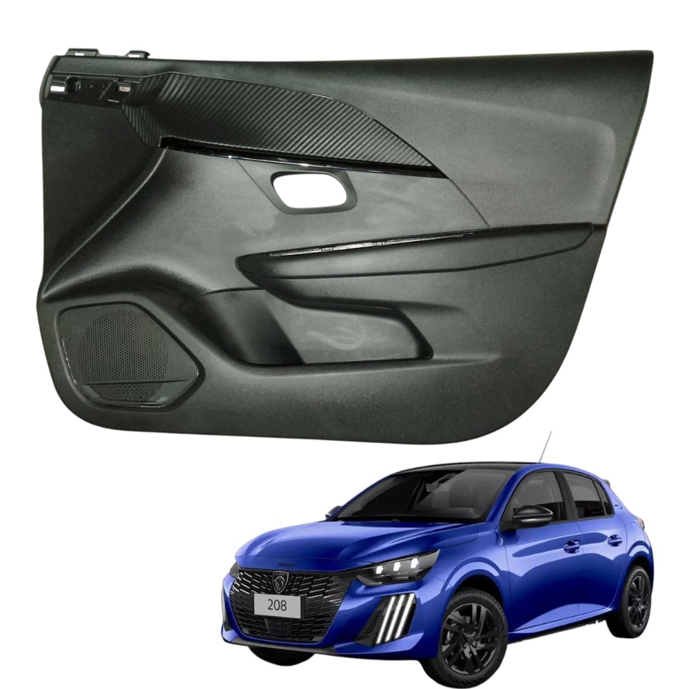 Forro De Porta Dianteira Direita Peugeot 208 Style 2023 2024