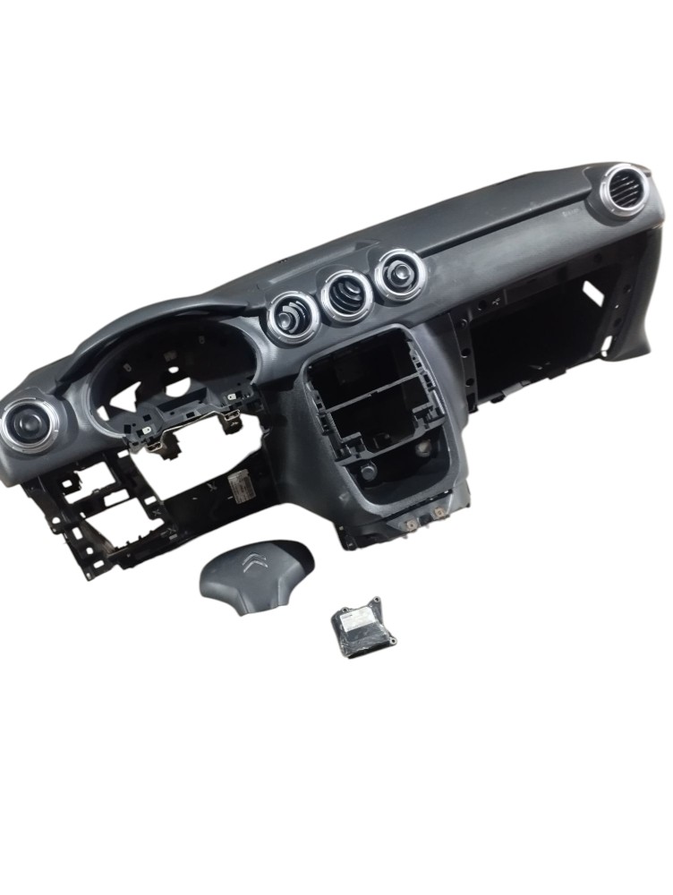 Painel Tabelier Air Bag Citroen C3  1.5 2015 2016 Preto Preto