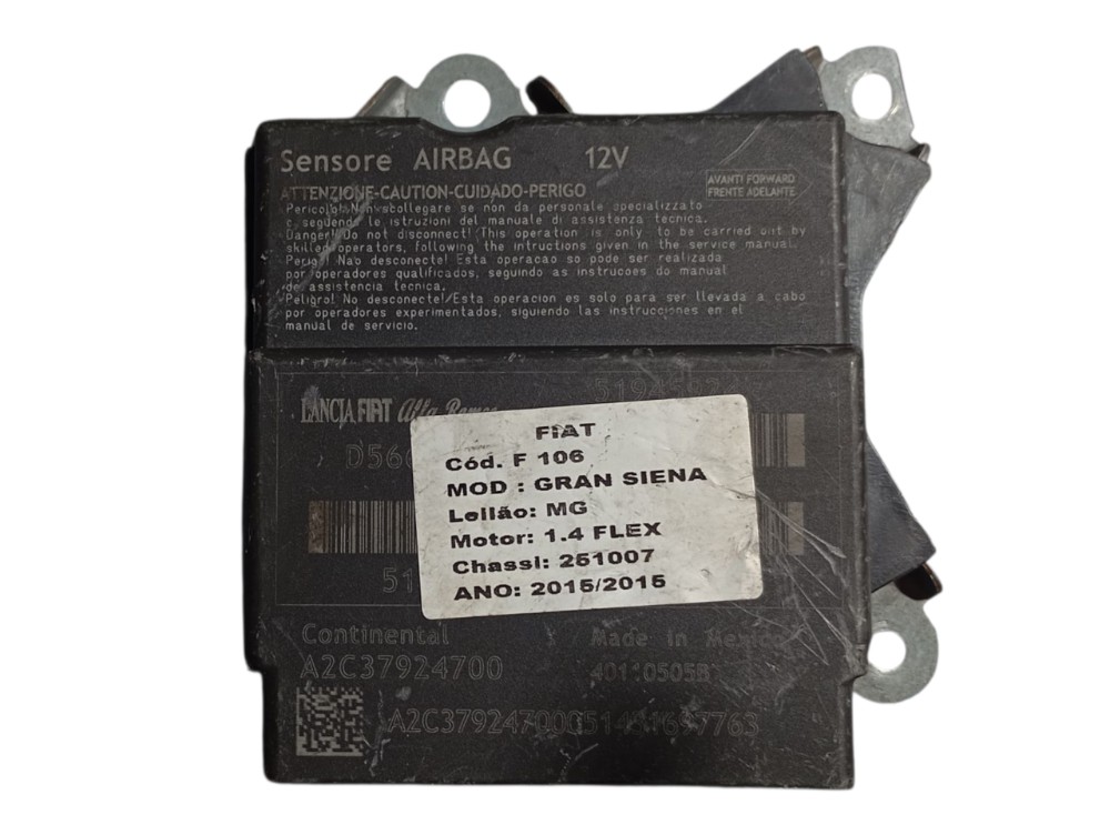 Módulo Air Bag Fiat Grand Siena 1.4 Flex 2015 2016