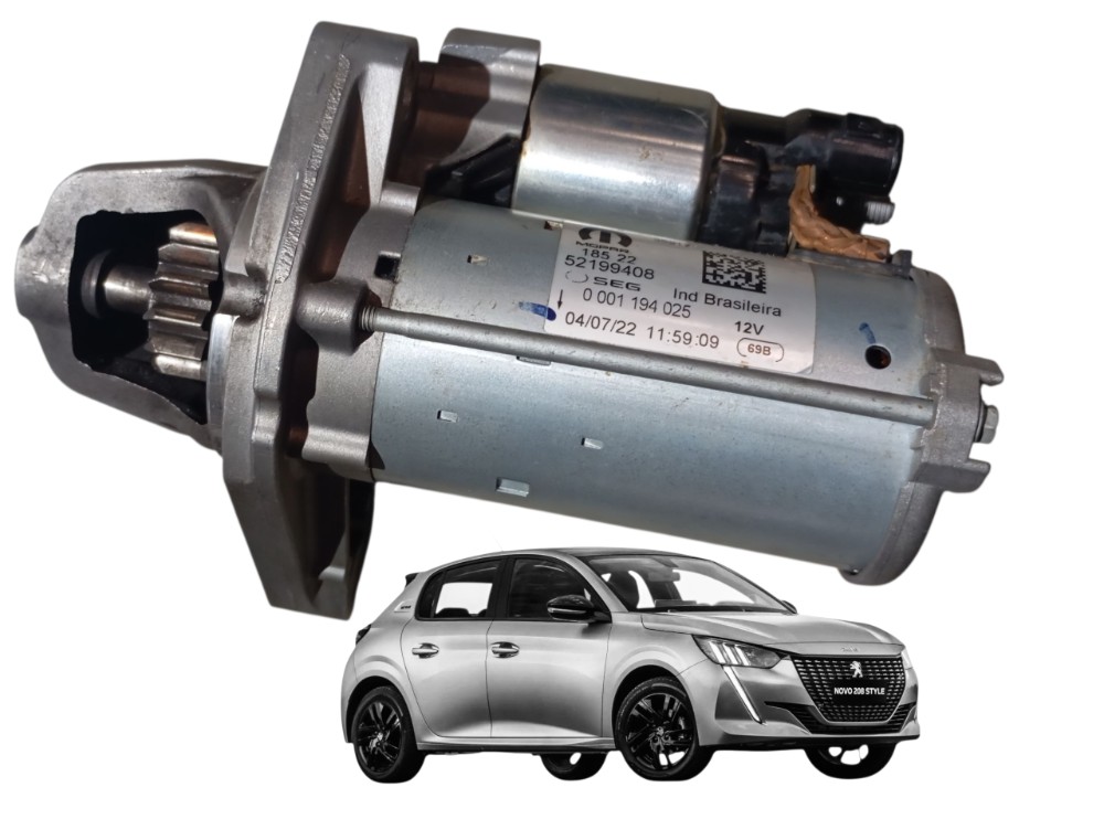 Motor Arranque Motor Partida Peugeot 208 1.0 Style 2023