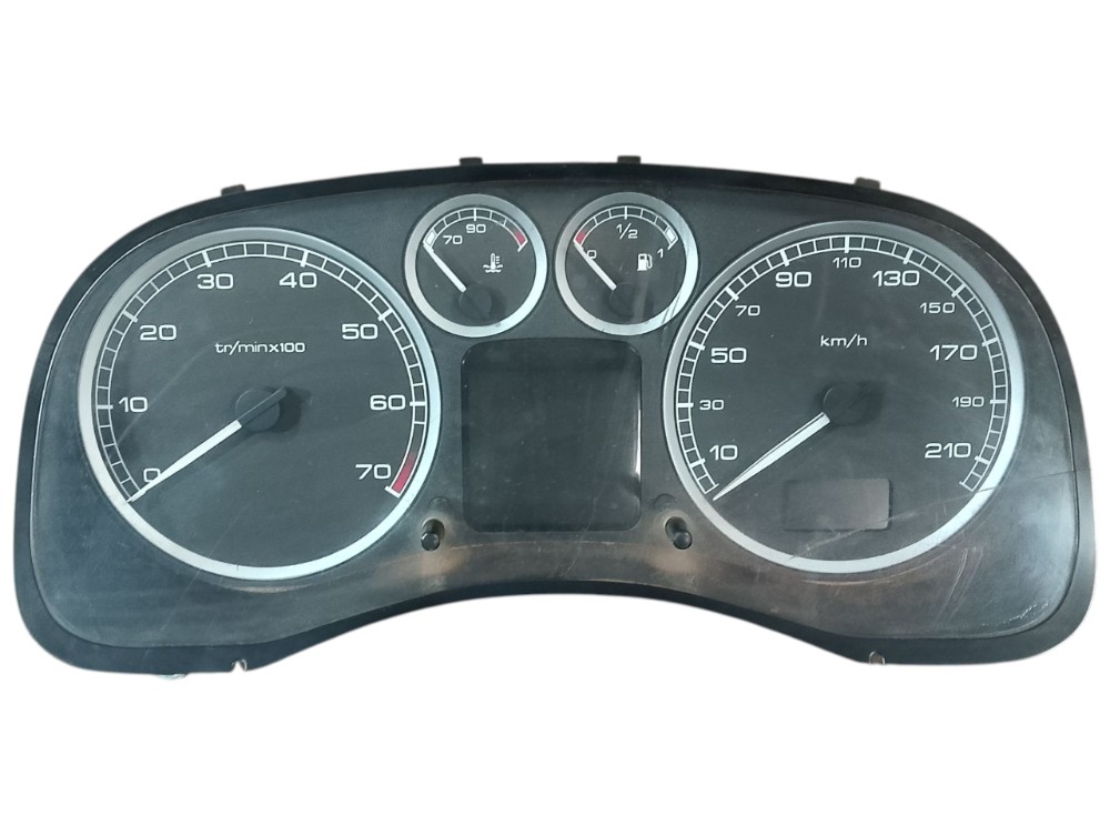 Painel Instrumento Velocímetro Peugeot 307 1.6 2.0 2001 2005 Preto