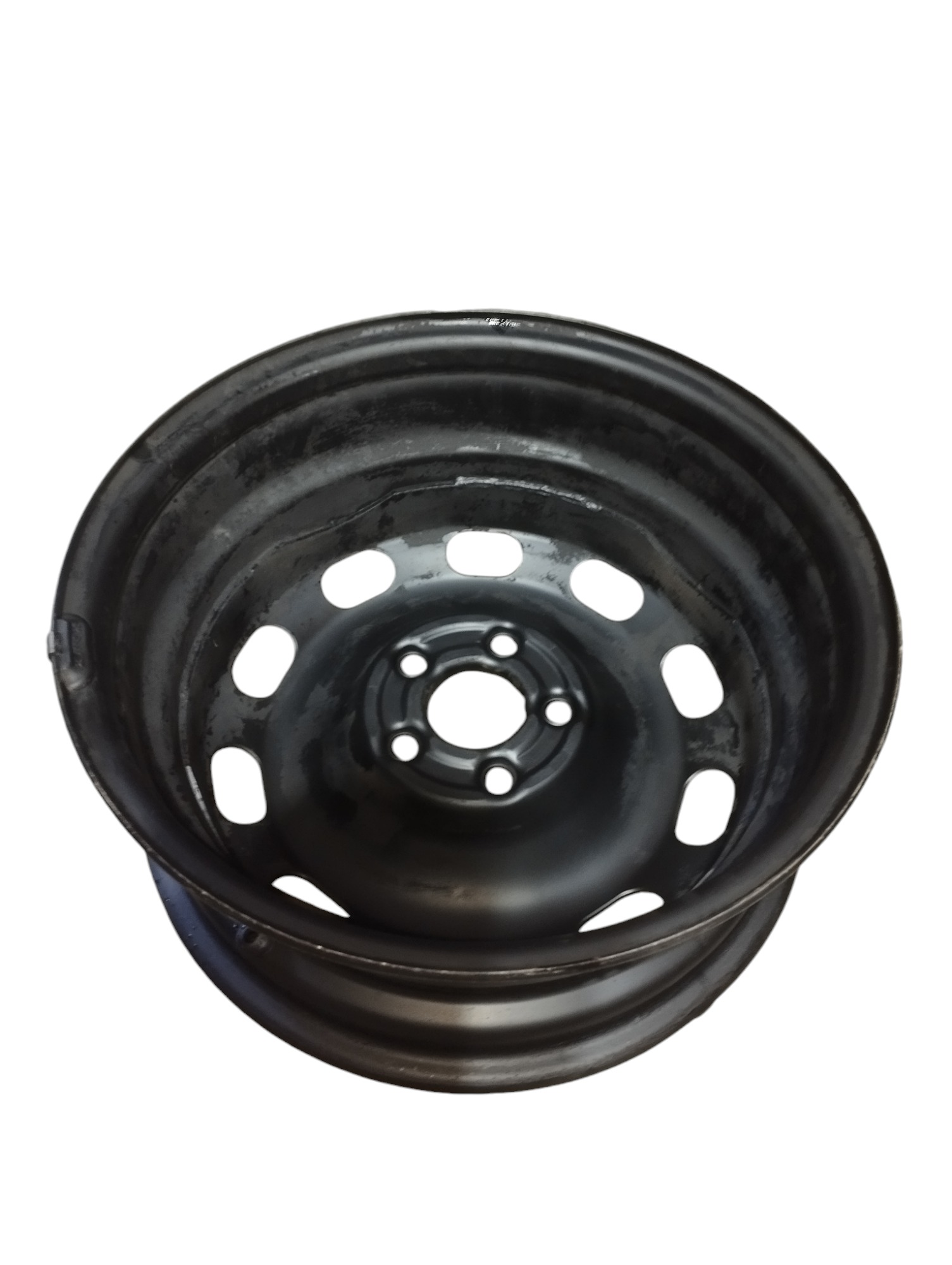 Roda Ferro Aro 14 5 Furos Volkswagen Polo 2007 2008 Preto