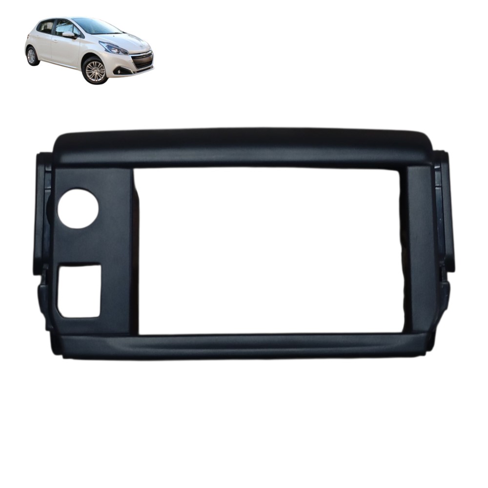 Moldura Multimídia Peugeot 208 Allure 1.6 2017 2018 Preto