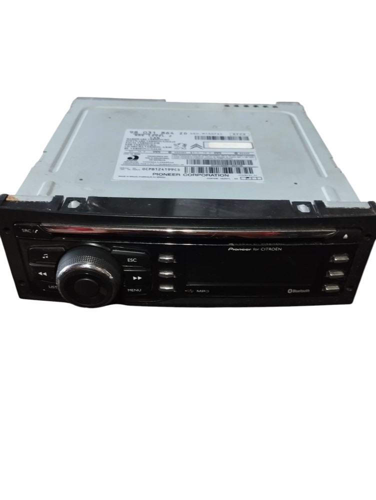Rádio Multimídia Citroen C3 2015 2016 Preto