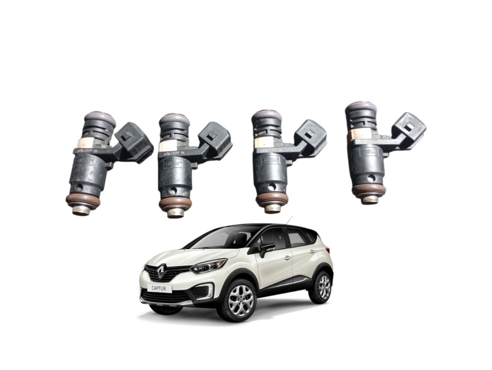 Kit 4 Bico Injetor Renault Captur 2.0 2017 2018