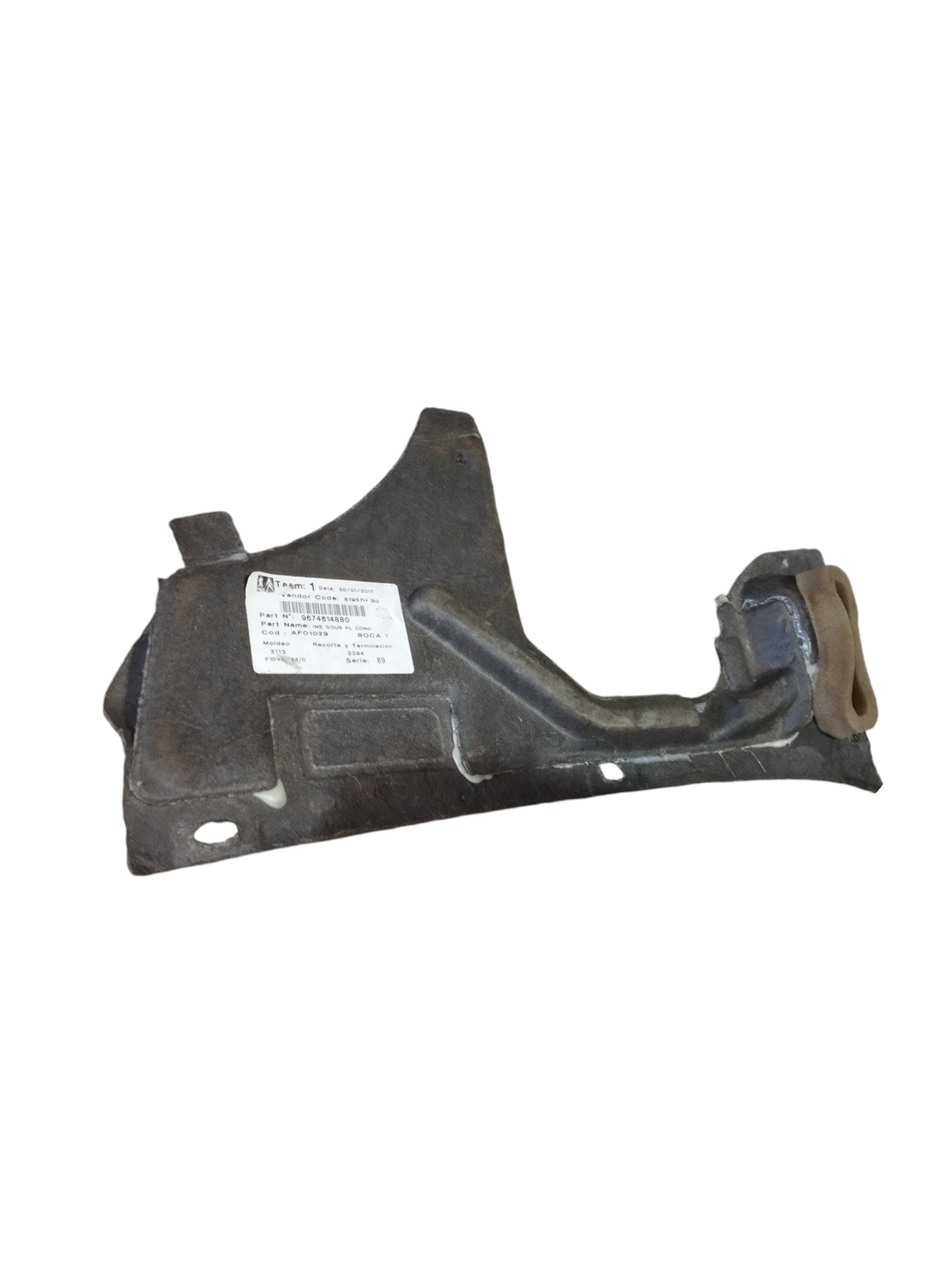 Forro Inferior Saida Ar Painel Peugeot 408 2012 2013