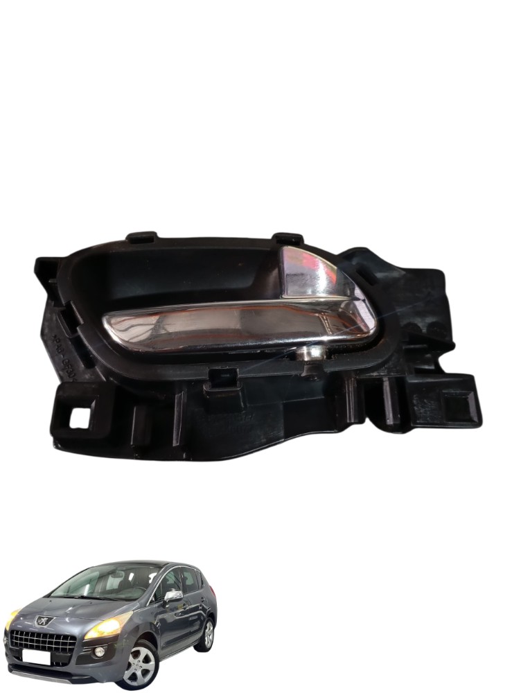 Maçaneta Interna Lado Direito Peugeot 3008 Griffe Thp 2012 Preto Dianteira/traseira Lado Direito