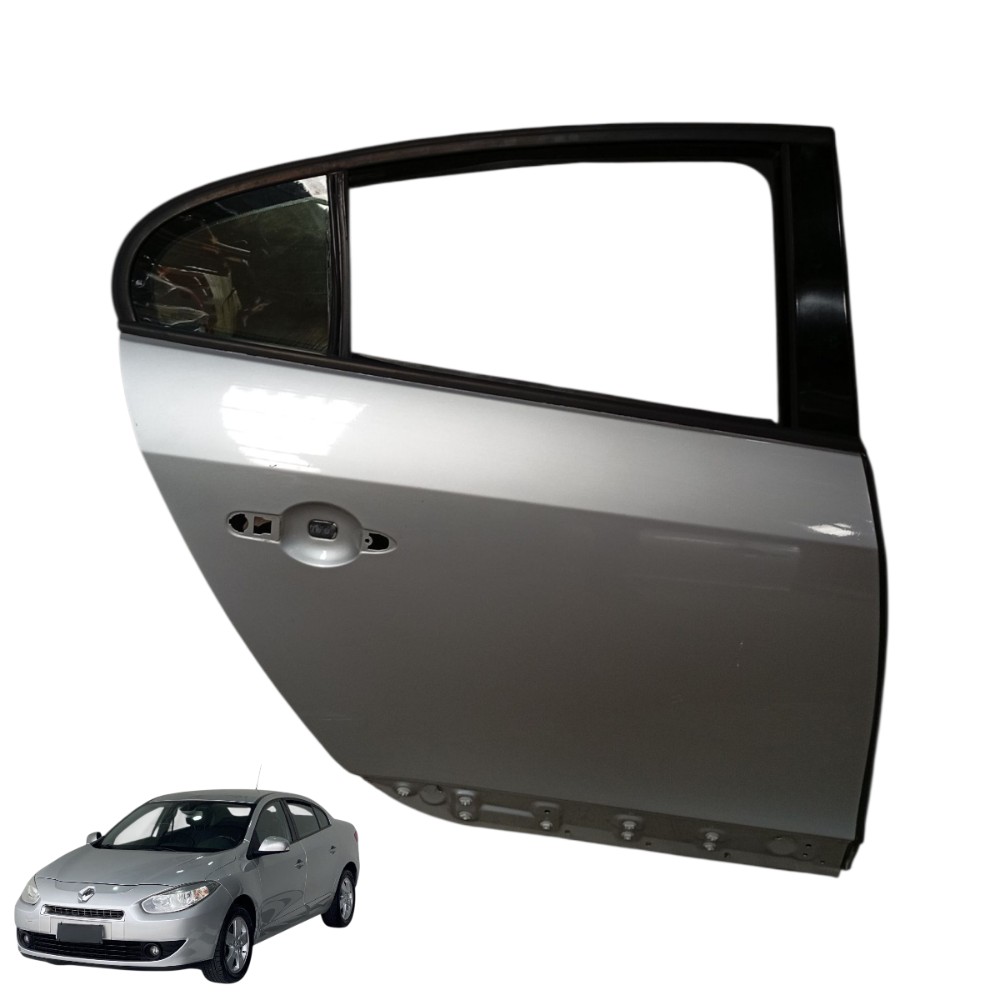 Porta Traseira Direita Renault Fluence Dynamique 2.0 2013 Traseira Direita Cinza Direita