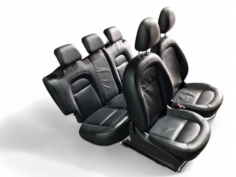 JOGO DE BANCO DE COURO CITROEN C3 2014 2015 PRETO