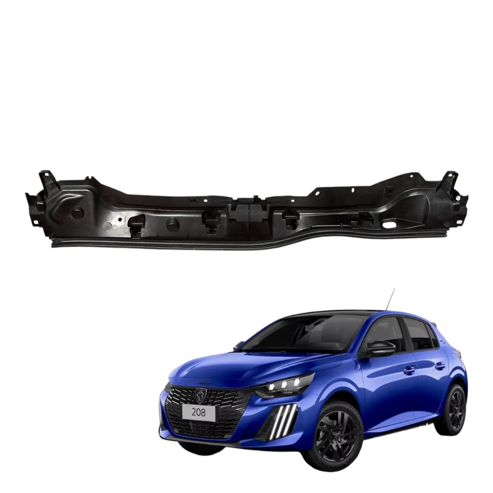Calha De Chuva Parabrisa Peugeot 208 Style 2023 2024 1.0 Preto