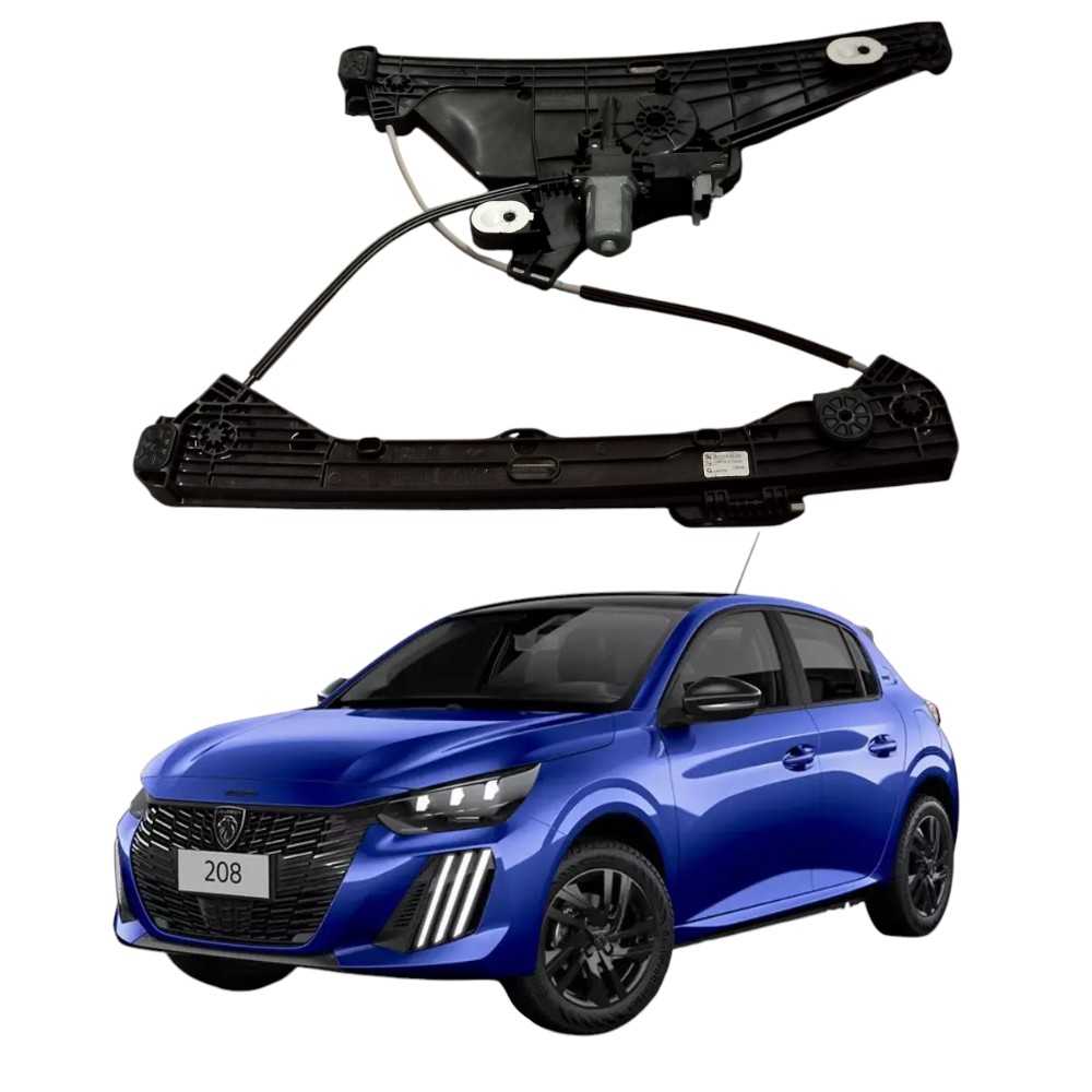 Maquina Do Vidro Dianteiro Esquerdo Peugeot 208 Style 2023