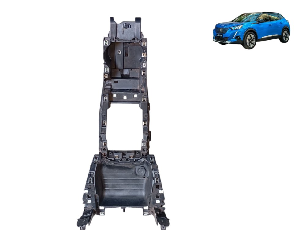 Moldura Interna Console Central Peugeot 2008 2023 2024 2025 Preto