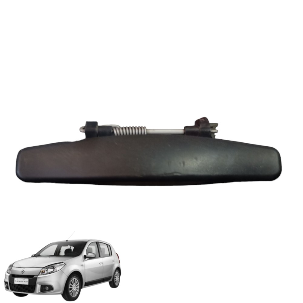 Maçaneta Externa Lado Esquerdo Renault Sandero Exp 2013 2014 Preto Dianteira/traseira Externa