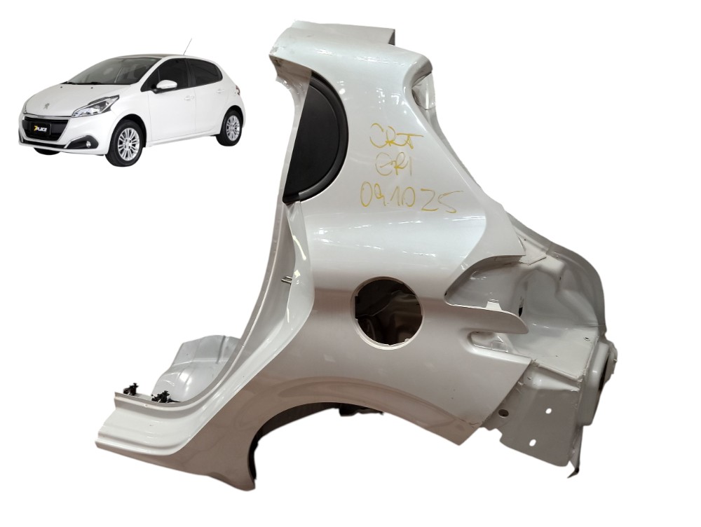 Lateral Traseira Esquerda Peugeot 208 Allure 2017 2018 1.6 Branco