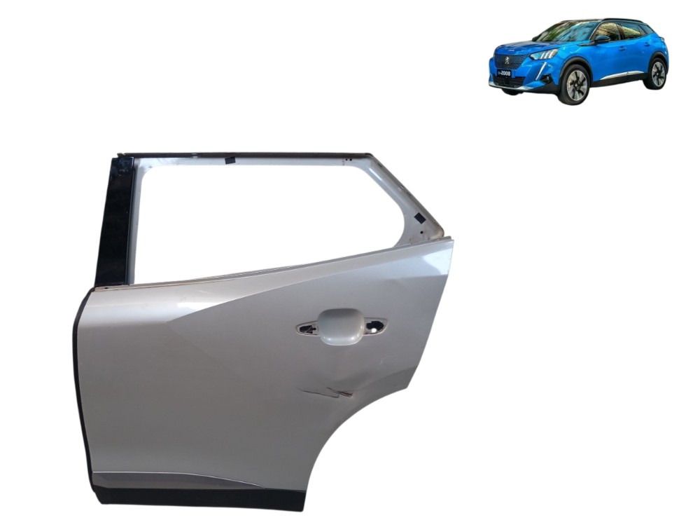 Porta Traseira Esquerda Peugeot 2008 Elétrico 2023 2024 2025 Traseira Esquerdo Branco