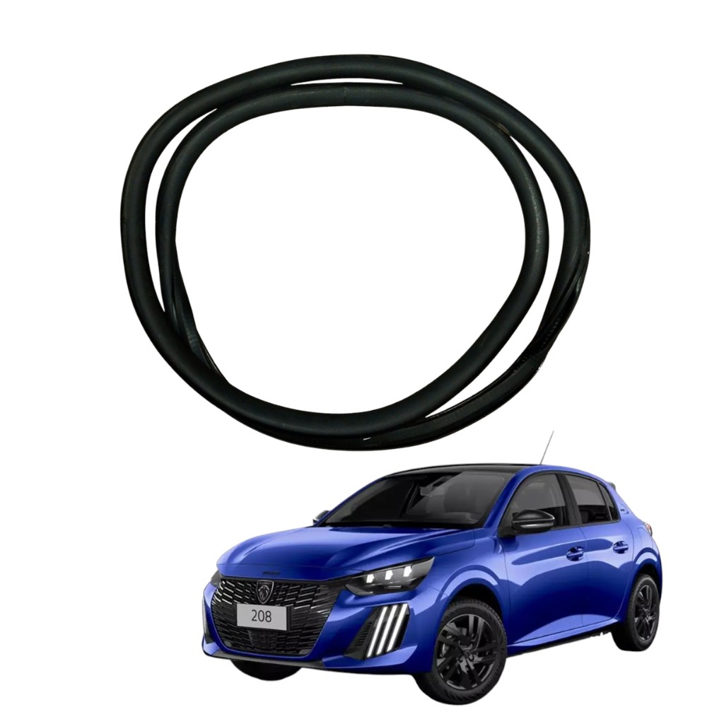 Borracha Porta Traseira Direita Peugeot 208 Style 2023 2024 Preto
