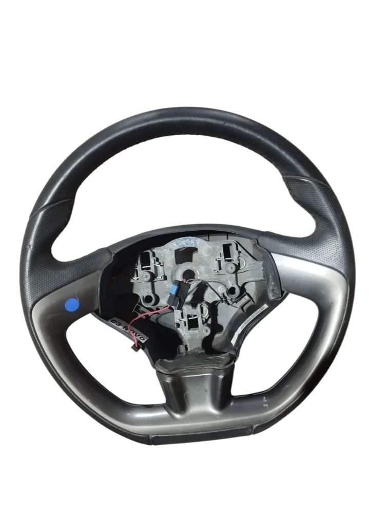 Volante Direçao Citroen C3 Aircross 2012 2016 4008388 Preto Com Cinza Cromado